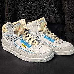 Size 8 - Jordan 2 Gray Fog / Skybox & Upper deck Michael Jordan Basketball Cards